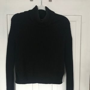Turtle Neck Cropped Sweater